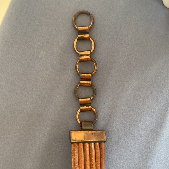 Vintage A. Ravid NY Copper and Leather Belt size M/L - Picture 7 of 10
